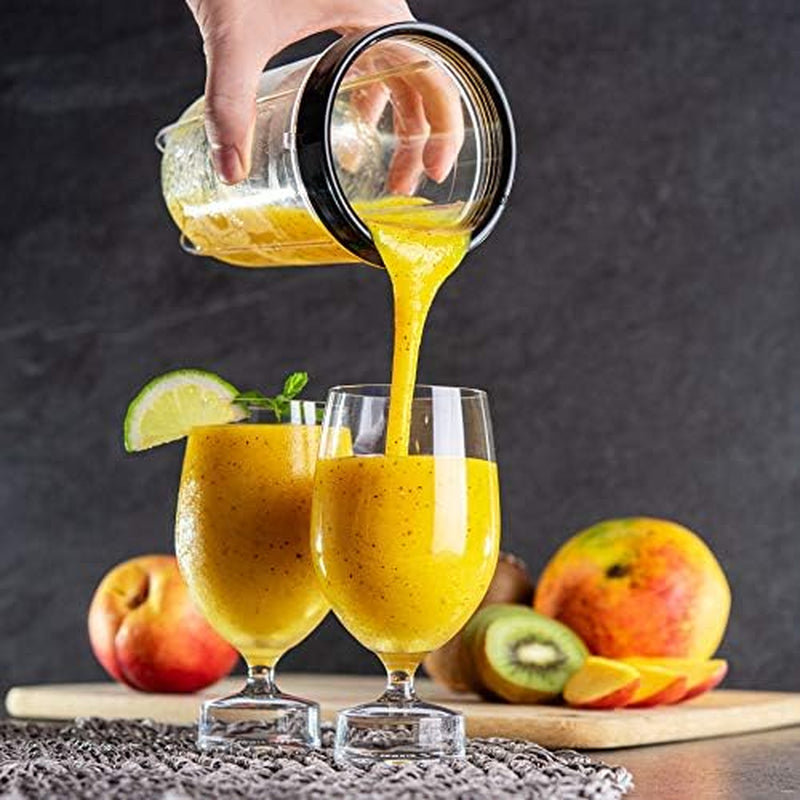 2 in 1 Personal Blender with Additional Blender Cups, Amazing Bullet Blenders for Making Smoothie, Mini Blender, White & Black Juice Blender